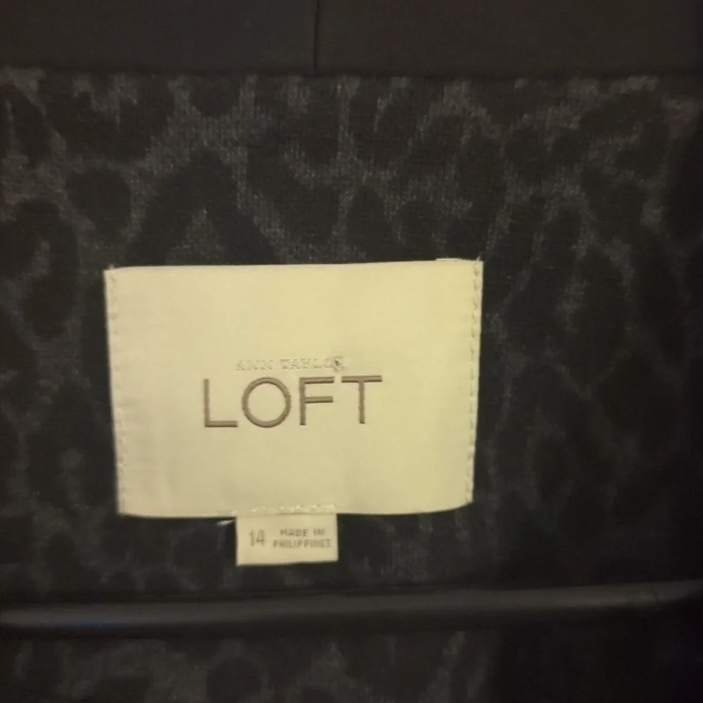 Loft Animal Print Business Professional Blazer Size 14 - Picture 4 of 8